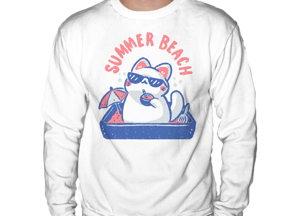 Funny Summer Beach Cat