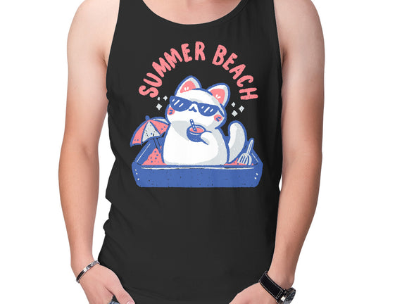 Funny Summer Beach Cat
