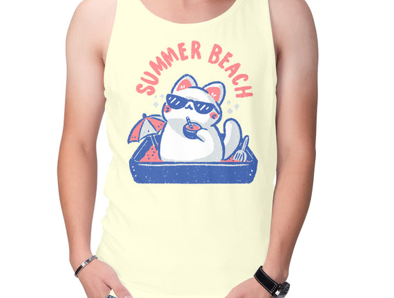Funny Summer Beach Cat