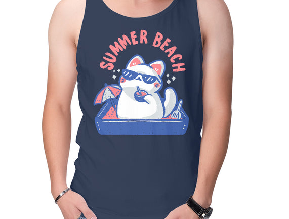 Funny Summer Beach Cat