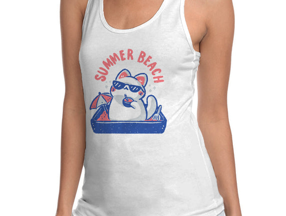 Funny Summer Beach Cat