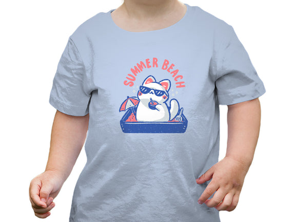 Funny Summer Beach Cat