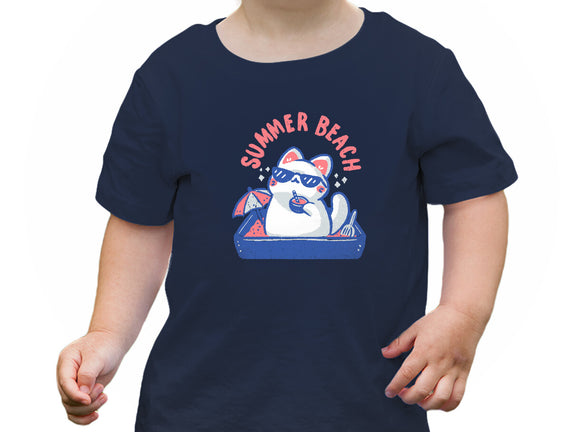 Funny Summer Beach Cat