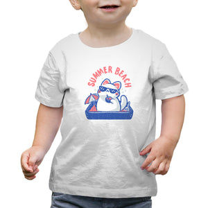 Funny Summer Beach Cat