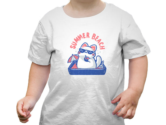 Funny Summer Beach Cat