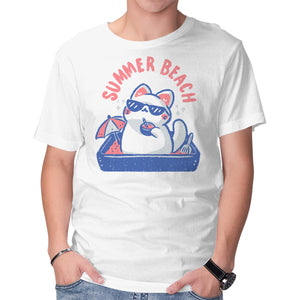 Funny Summer Beach Cat