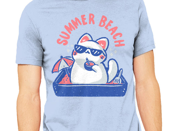 Funny Summer Beach Cat