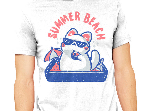 Funny Summer Beach Cat