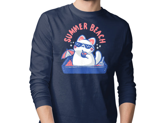 Funny Summer Beach Cat
