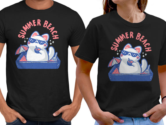 Funny Summer Beach Cat