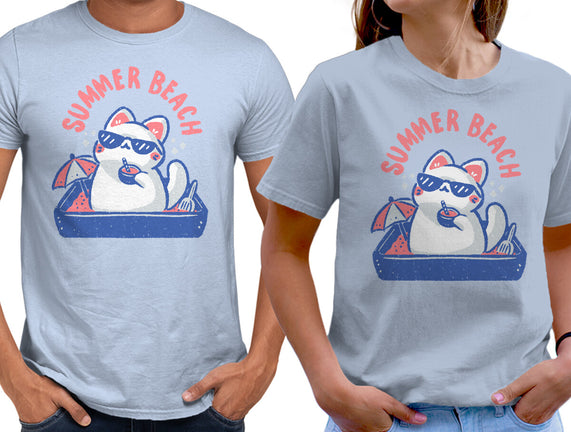 Funny Summer Beach Cat