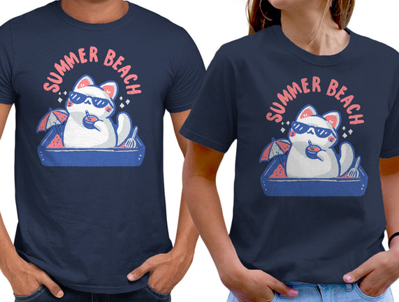 Funny Summer Beach Cat