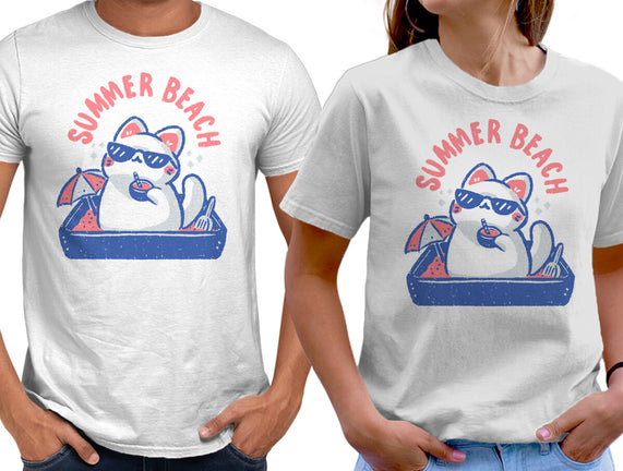 Funny Summer Beach Cat