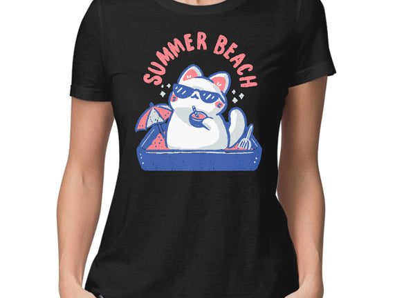 Funny Summer Beach Cat