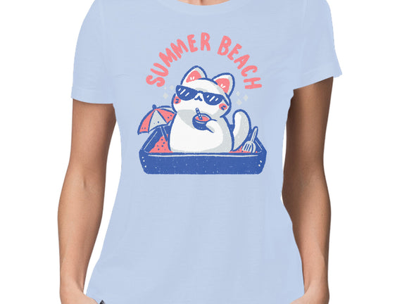 Funny Summer Beach Cat