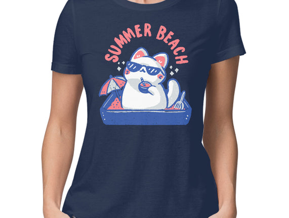 Funny Summer Beach Cat