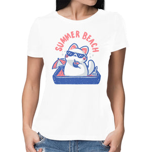 Funny Summer Beach Cat