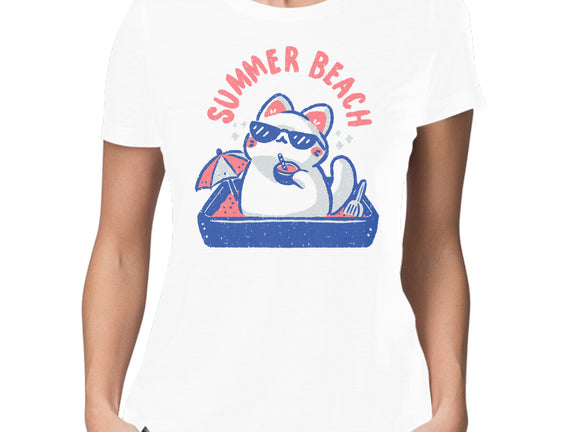 Funny Summer Beach Cat
