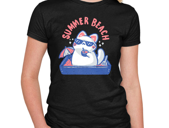 Funny Summer Beach Cat