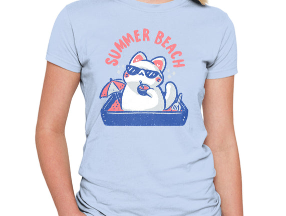 Funny Summer Beach Cat