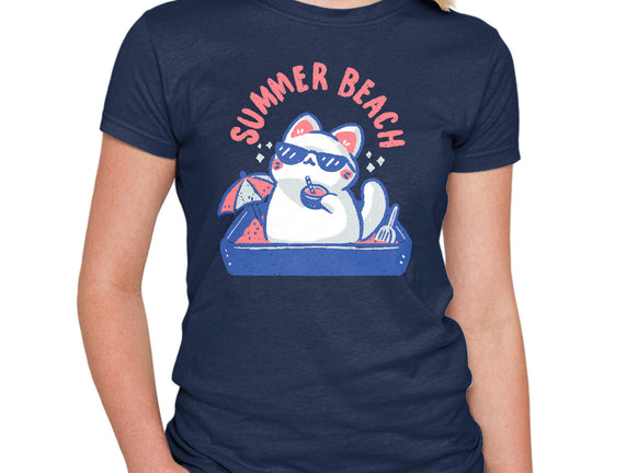 Funny Summer Beach Cat