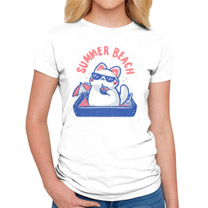 Funny Summer Beach Cat