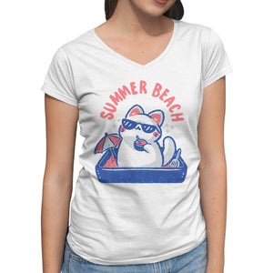 Funny Summer Beach Cat