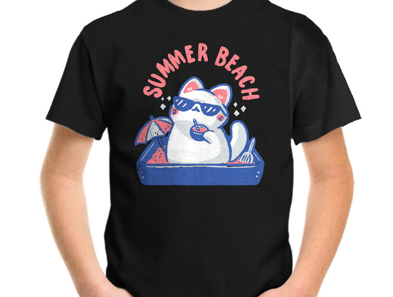 Funny Summer Beach Cat
