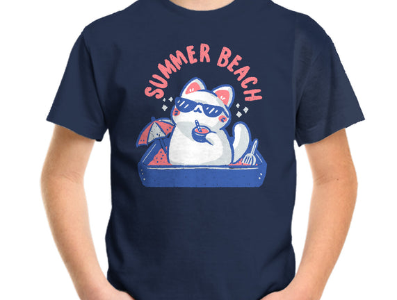 Funny Summer Beach Cat