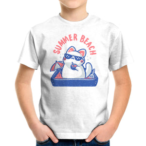 Funny Summer Beach Cat