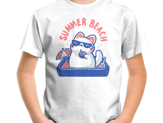 Funny Summer Beach Cat