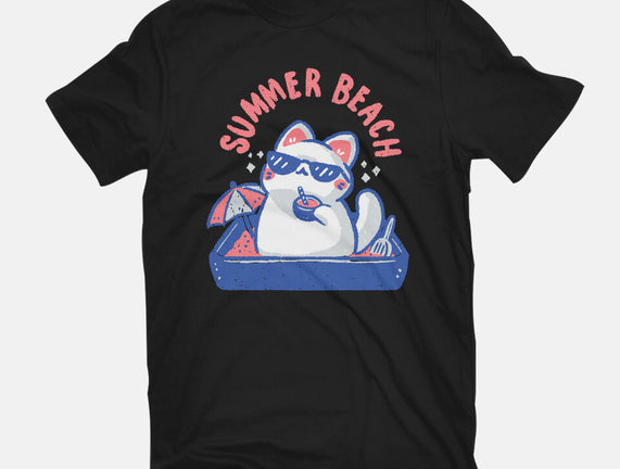 Funny Summer Beach Cat
