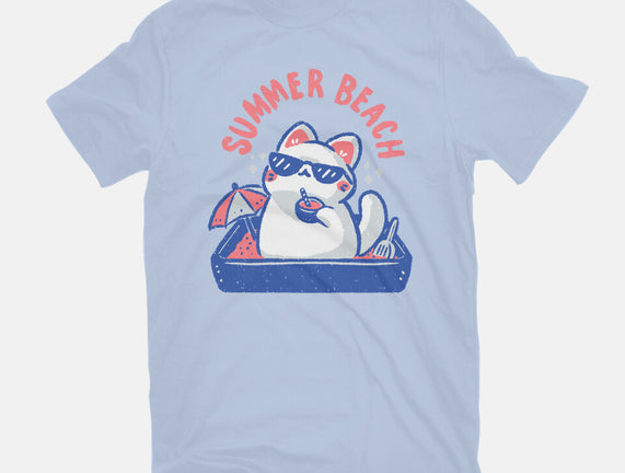 Funny Summer Beach Cat