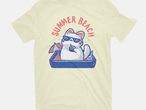 Funny Summer Beach Cat