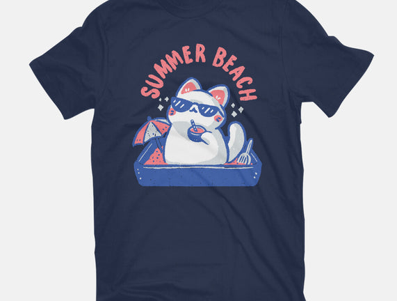 Funny Summer Beach Cat