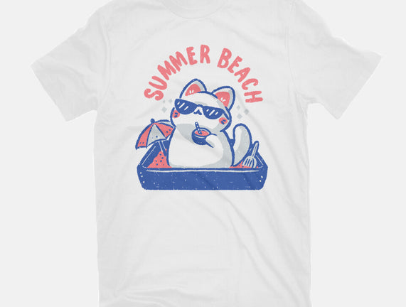 Funny Summer Beach Cat