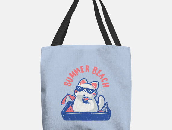 Funny Summer Beach Cat