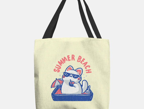Funny Summer Beach Cat