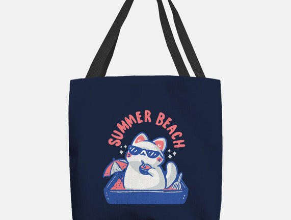 Funny Summer Beach Cat