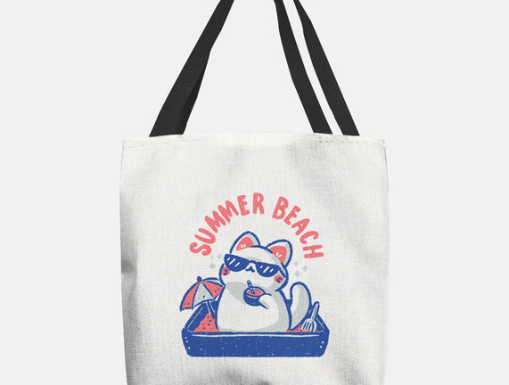 Funny Summer Beach Cat