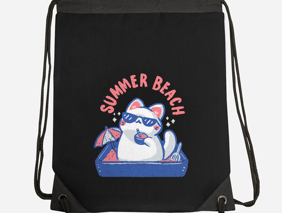 Funny Summer Beach Cat