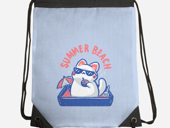 Funny Summer Beach Cat