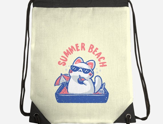 Funny Summer Beach Cat