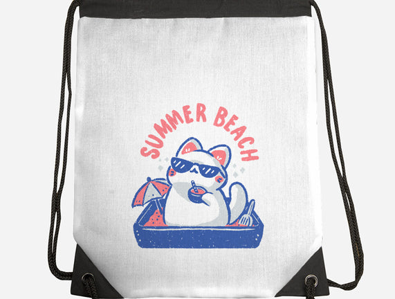 Funny Summer Beach Cat