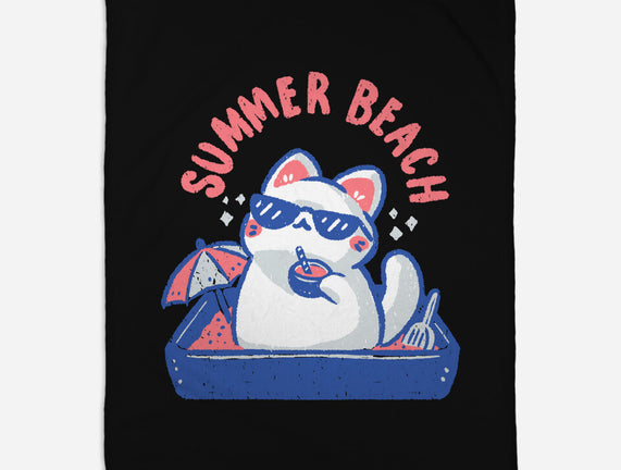 Funny Summer Beach Cat