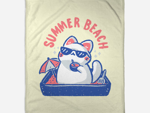 Funny Summer Beach Cat