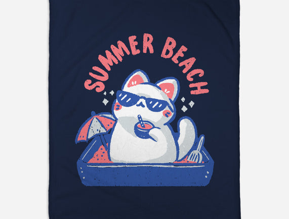 Funny Summer Beach Cat