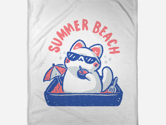 Funny Summer Beach Cat