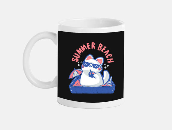 Funny Summer Beach Cat