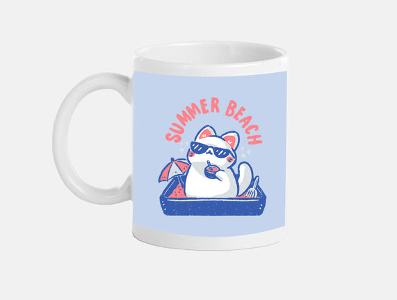 Funny Summer Beach Cat